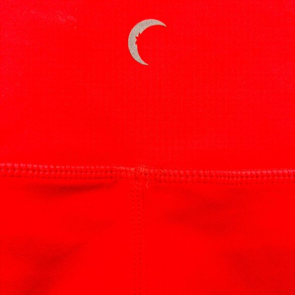 ZYIA Womens Red Royalty Crop Length LEGGINGS, Size 8-10, Striped - Picture 7 of 14